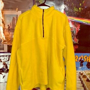 Yellow half zip sweater